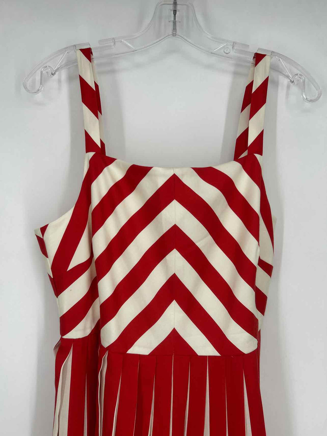 Tuckernuck Size L Red & White Striped Dress