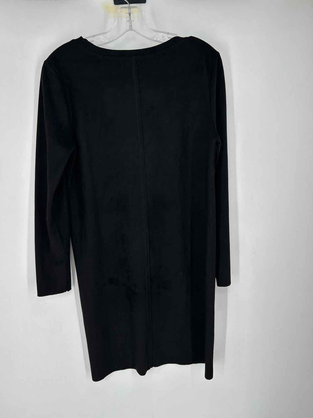 Evelyn Talman Size M Black Faux Suede Dress