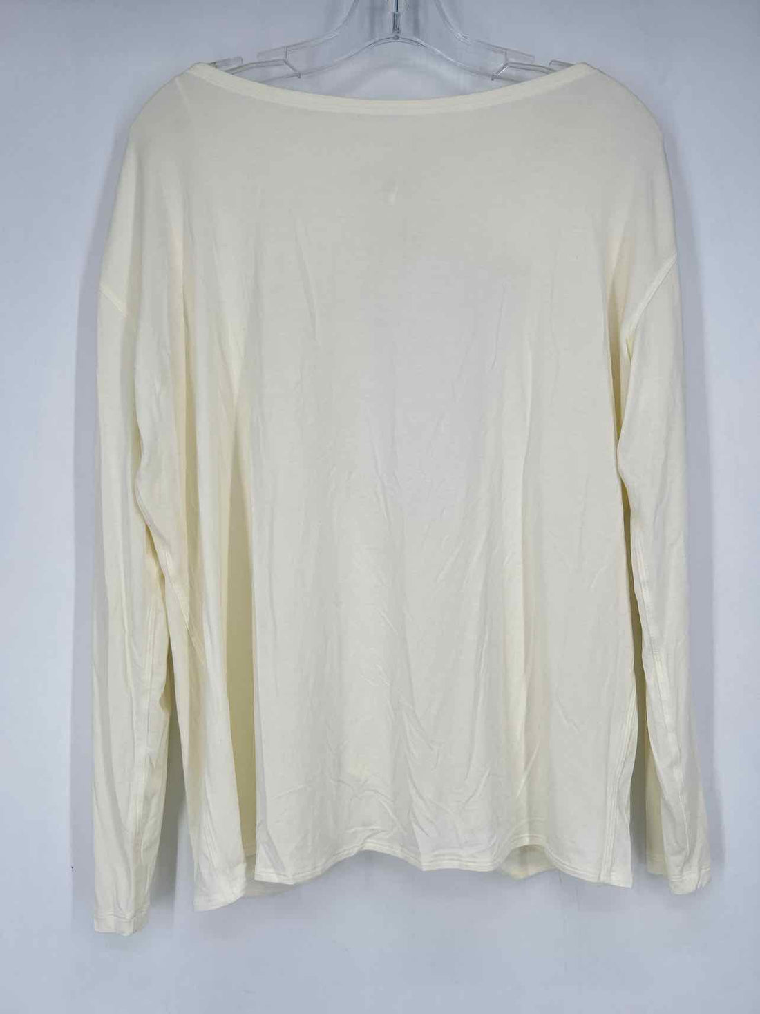Lululemon Size 12 Off White Long Sleeve Active Tops