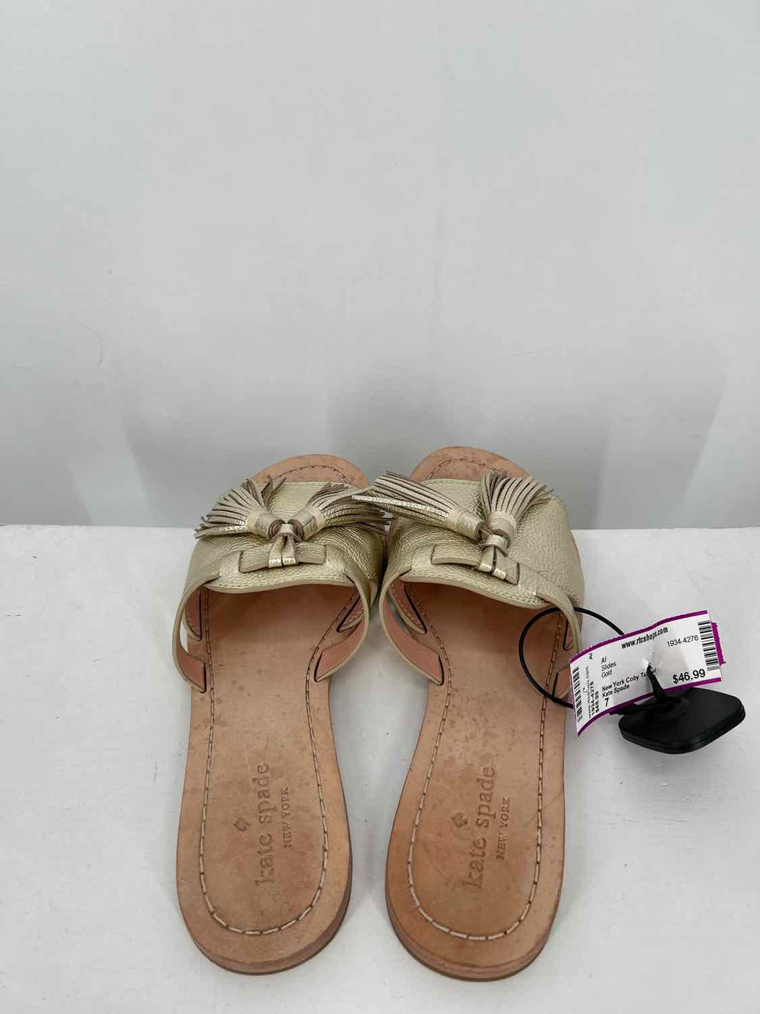 Kate Spade Women Size 7 Gold Slides