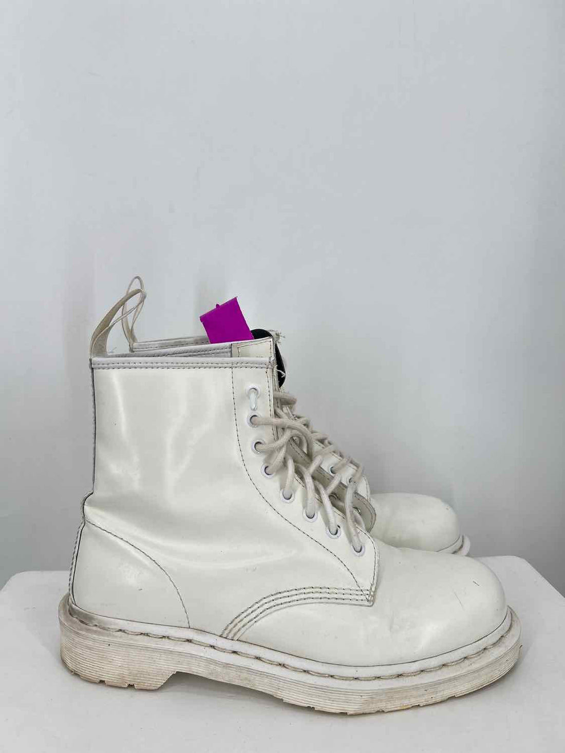 Dr. Martens Women Size 9 White As Is Combat Boot