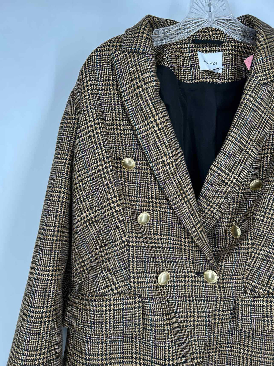 Nine West Size M Gold & Black Blazer