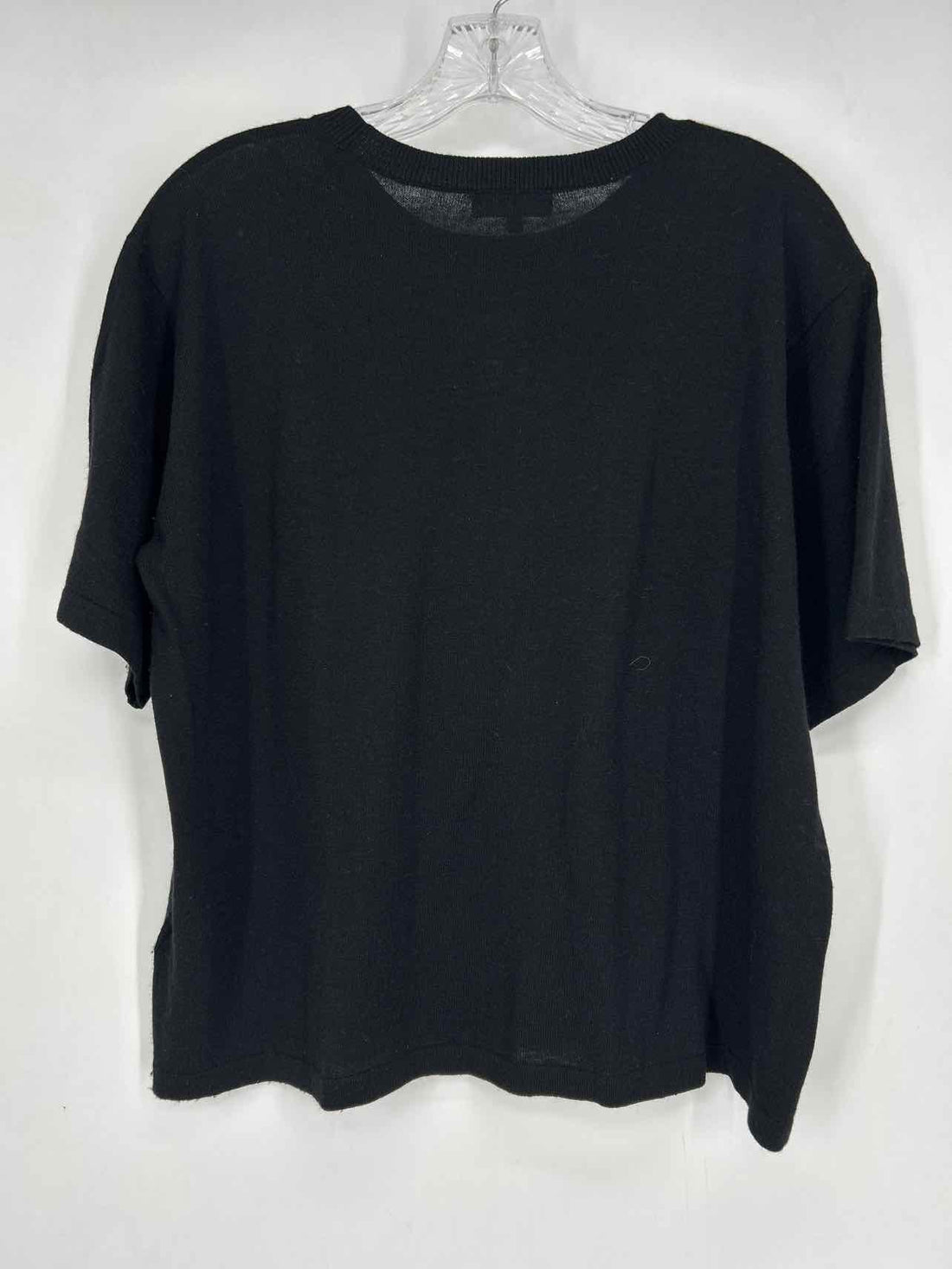 1 State Size M Black Sweater Short Sleeve