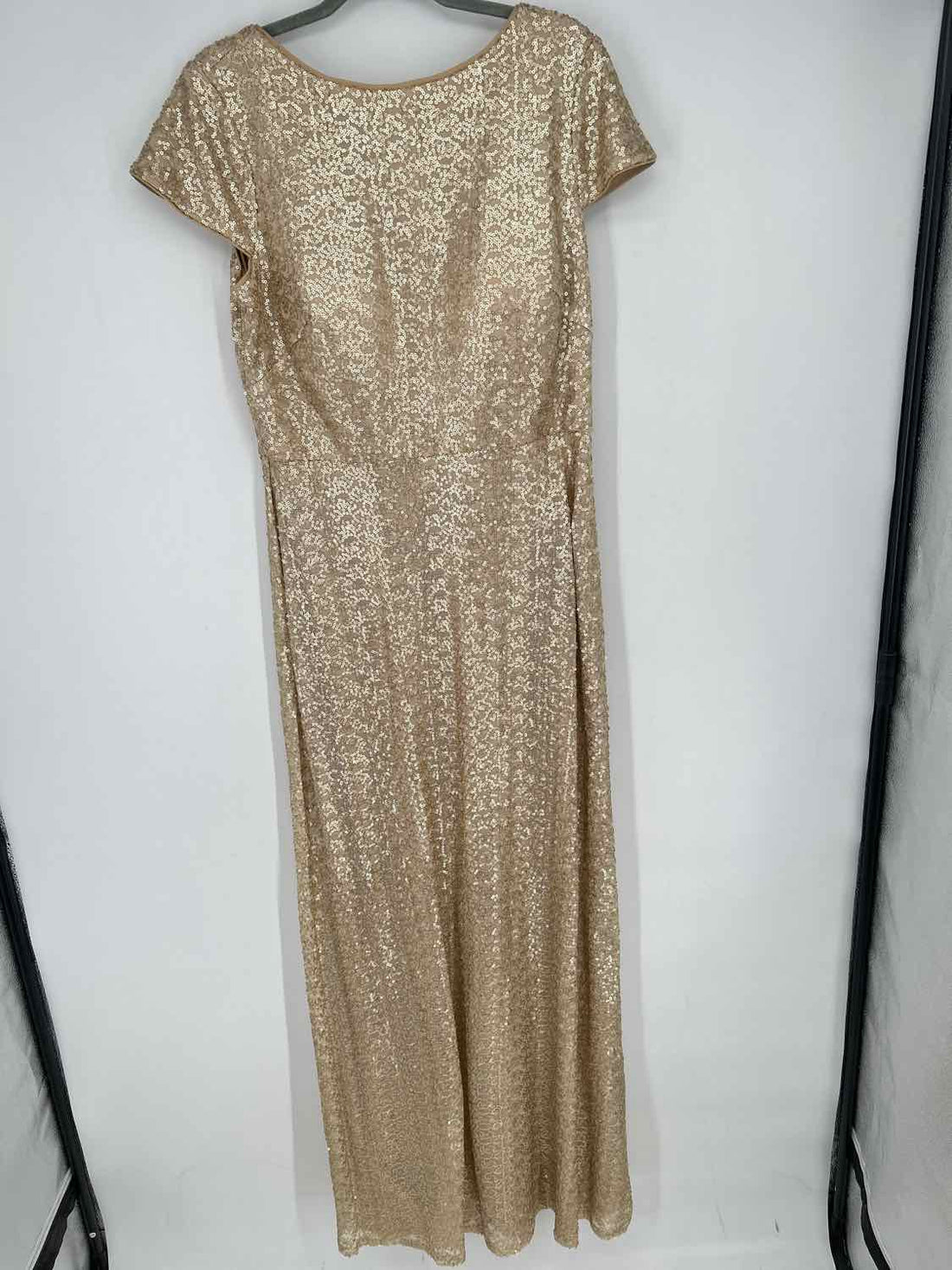 Bill Levkoff 16 Long Gold Sequined NWT Holiday