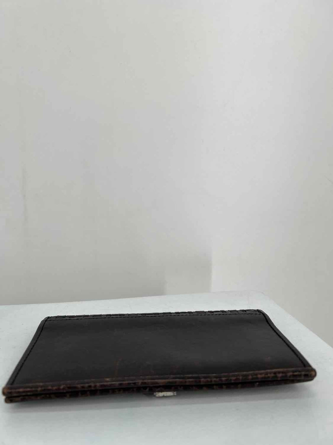 Brighton Dark Brown Woven Leather Wallet
