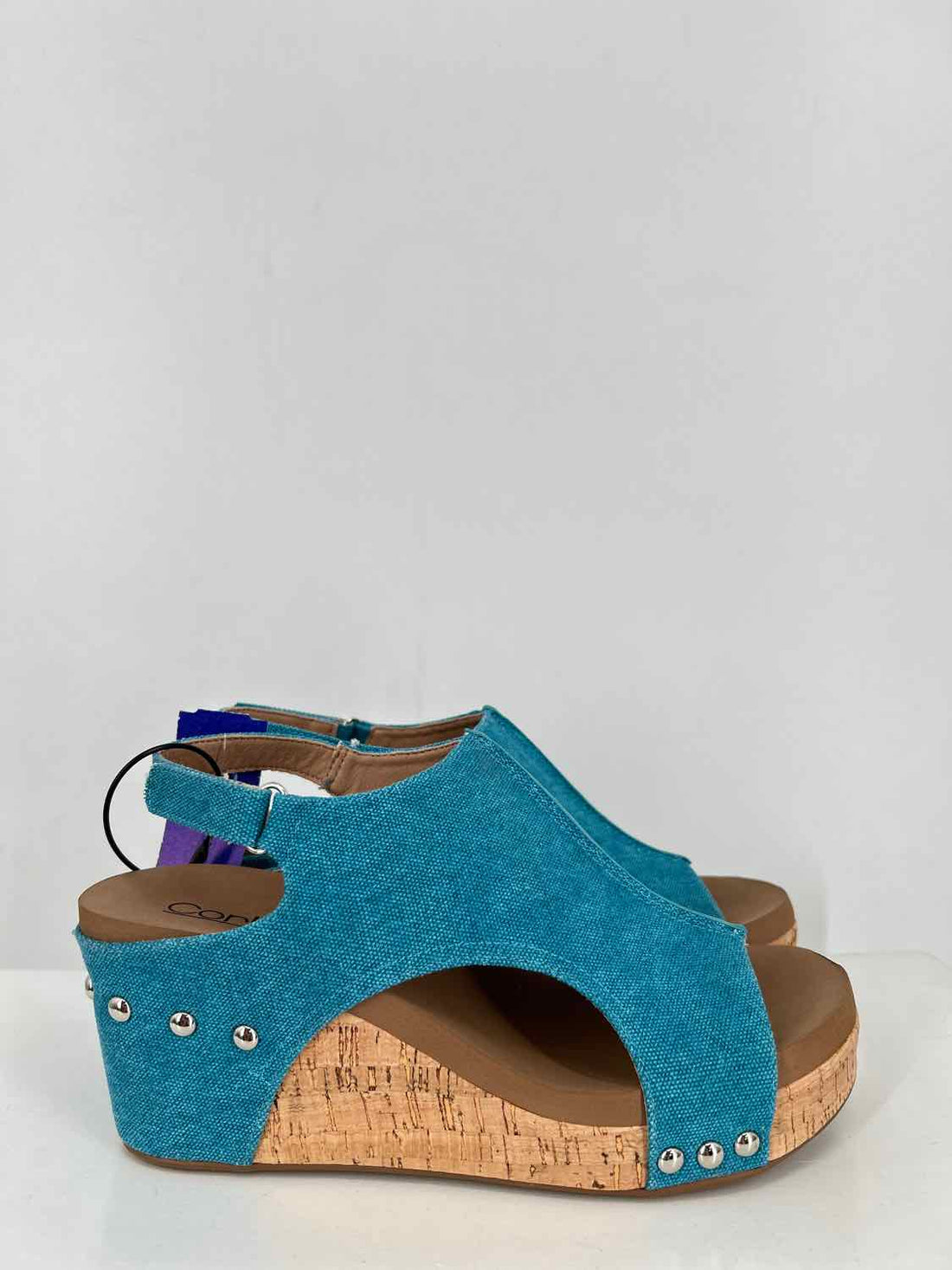 Corkys Women Size 7 Teal Wedges
