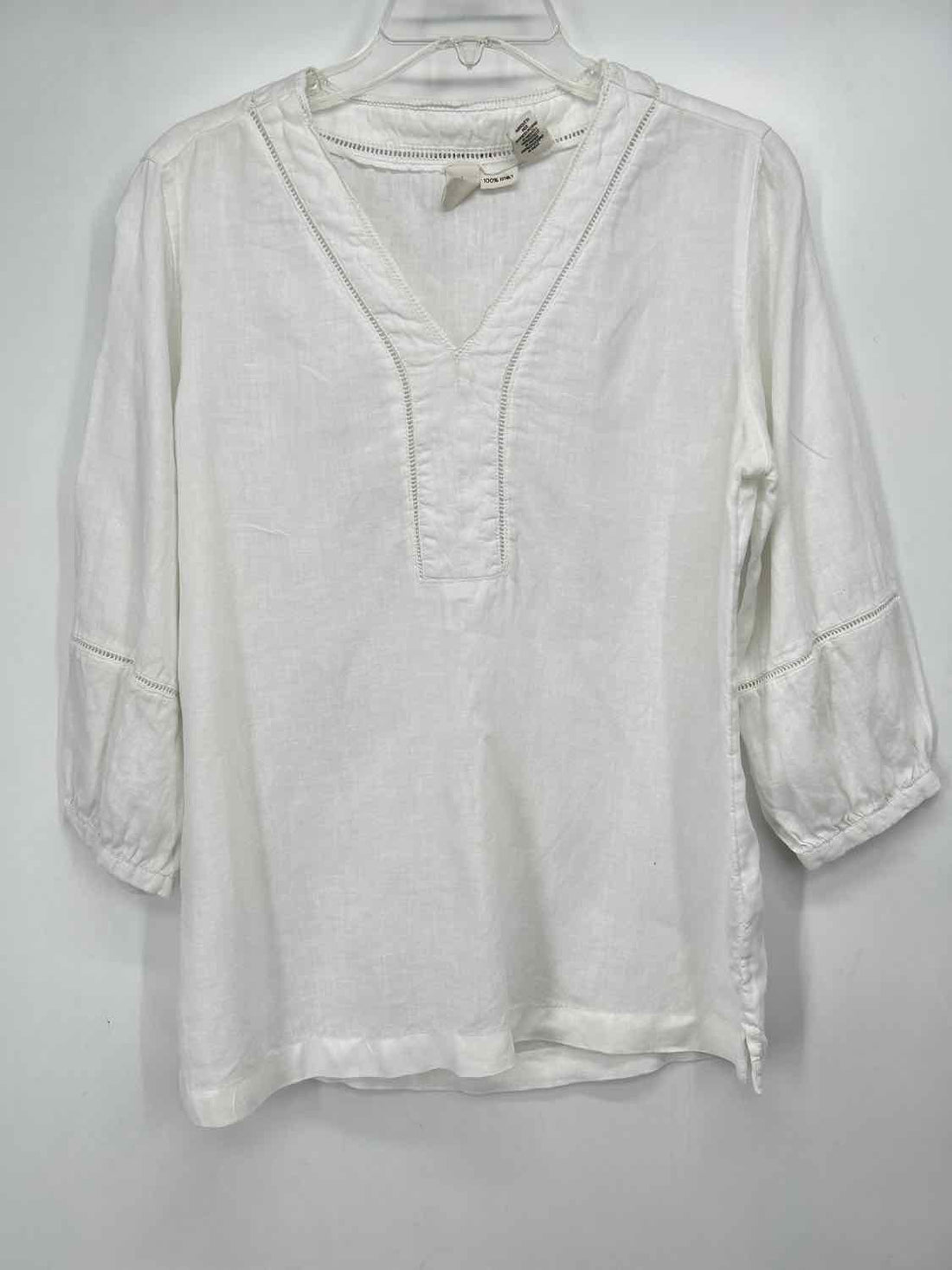 Joie Size S White Linen 100% Long Sleeve
