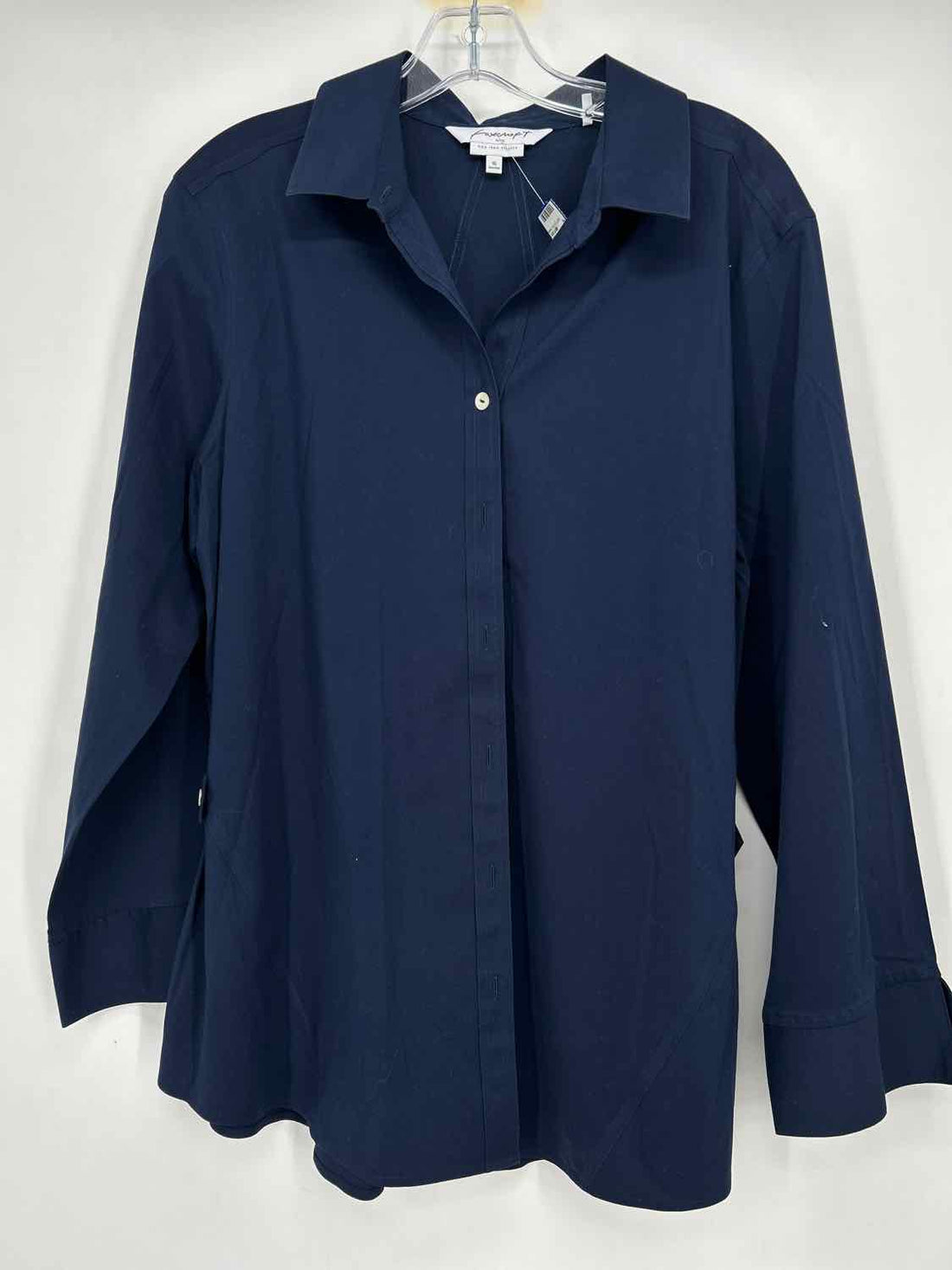 Foxcroft Size 16 Navy Long Sleeve