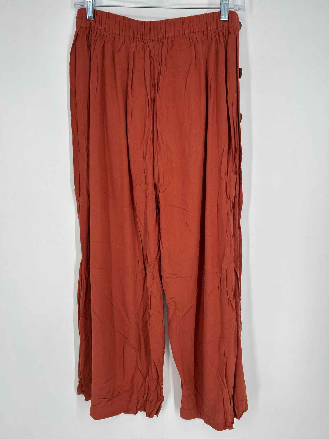 Very J Size M Rust Linen Blend Pants
