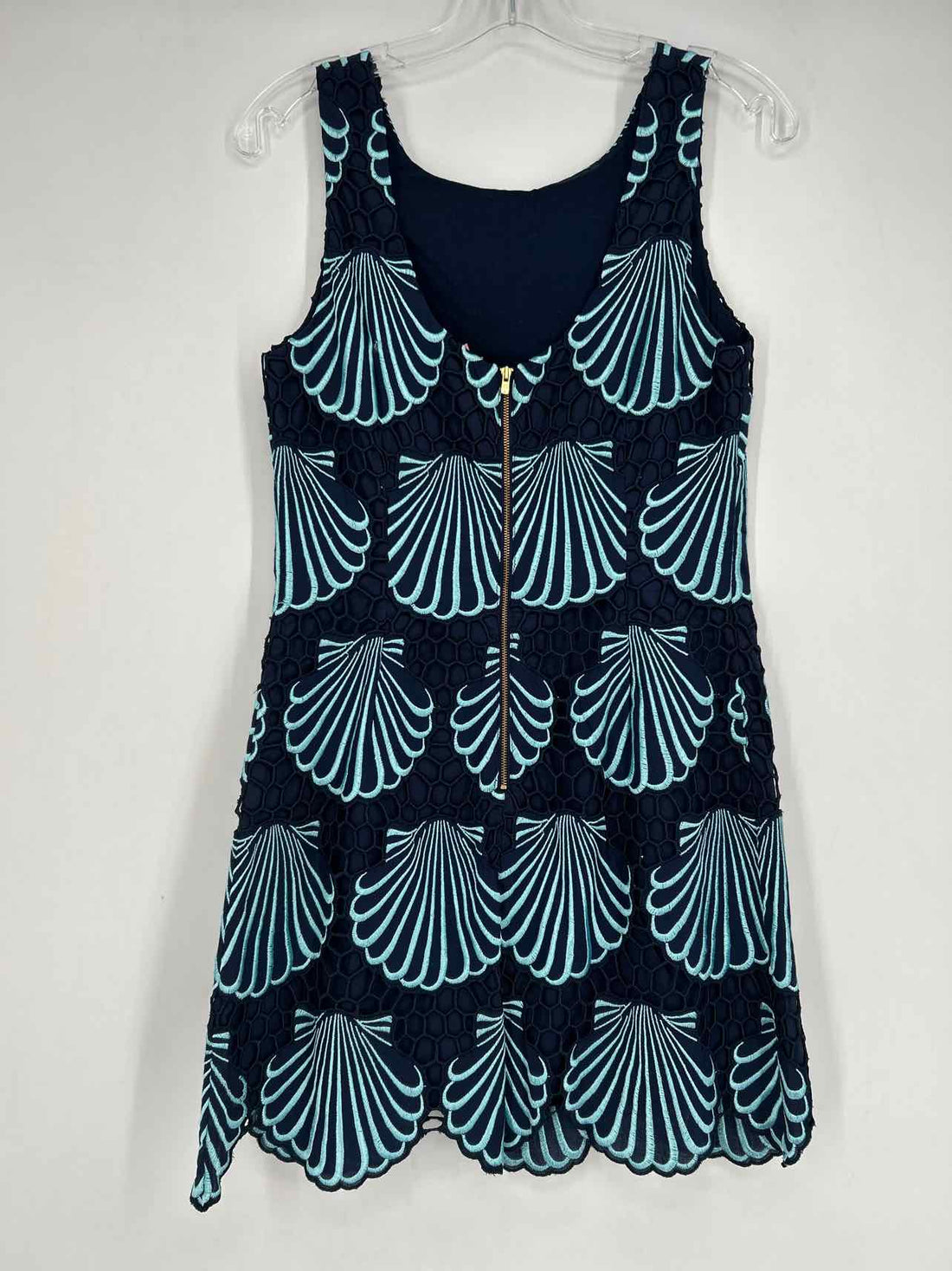 Lilly Pulitzer 6 Navy Print Embroidered Sleeveless Lilly Pulitzer Dress