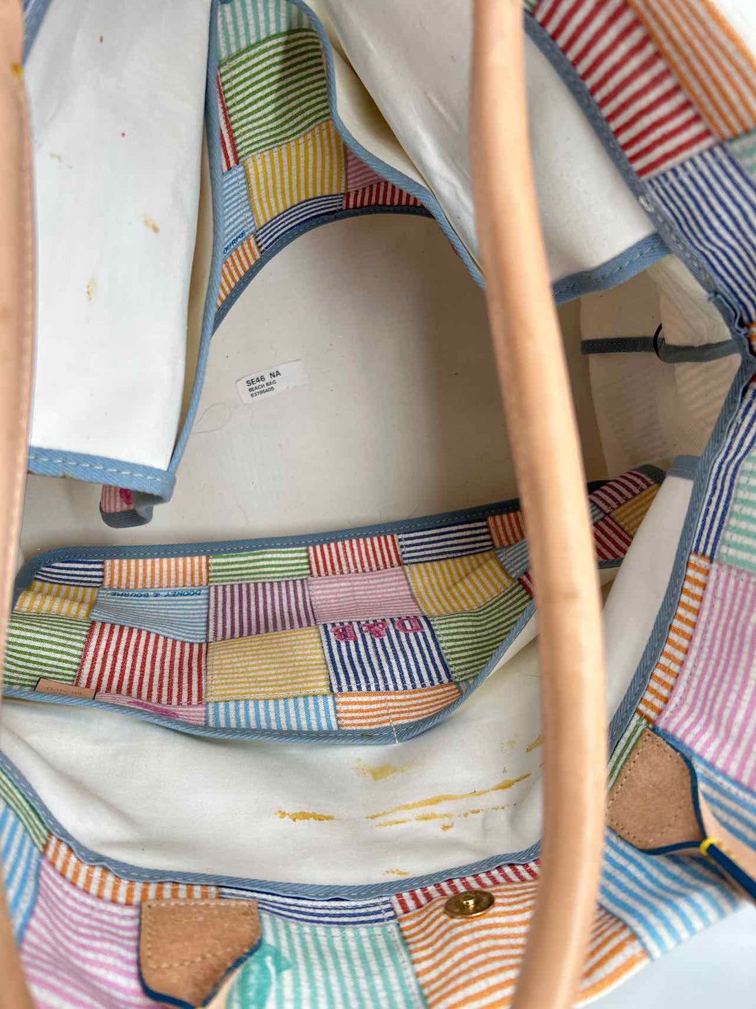 Dooney & Bourke Multi Color Canvas & Leather As Is Tote