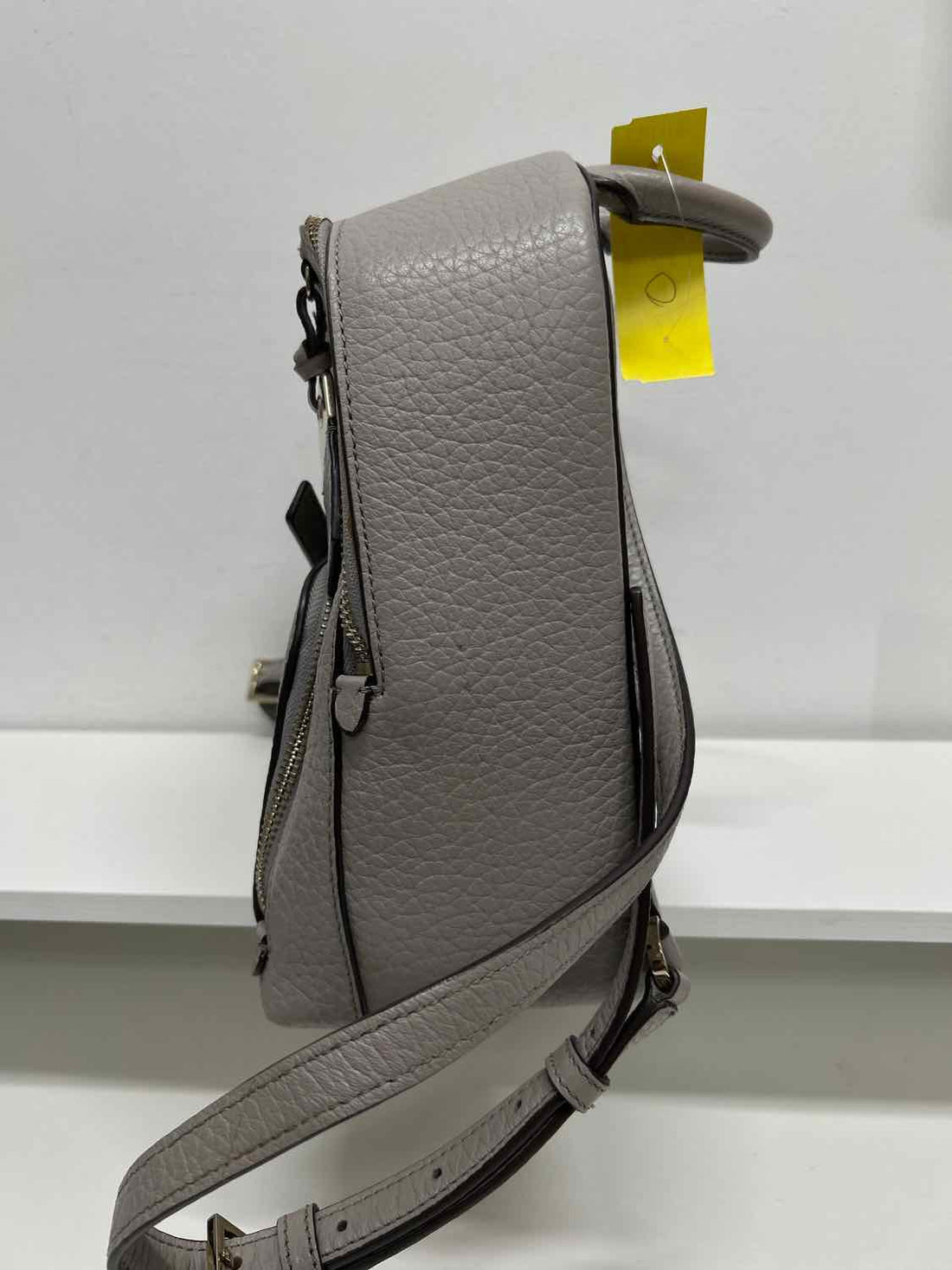 Kate Spade Light Gray Leather Excellent Condition Backpack