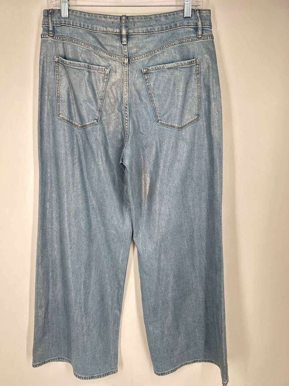 White House Black Market Size 10S Light Wash Shimmer Jeans