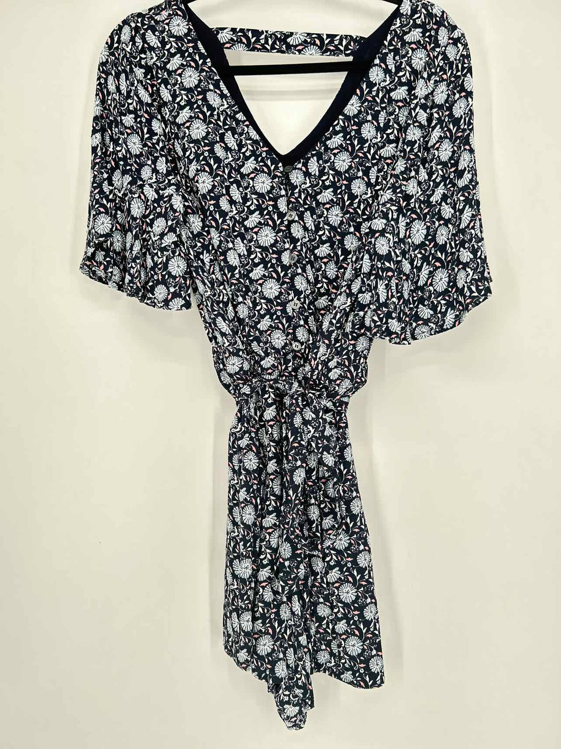 Loft Size M Navy Floral Rompers