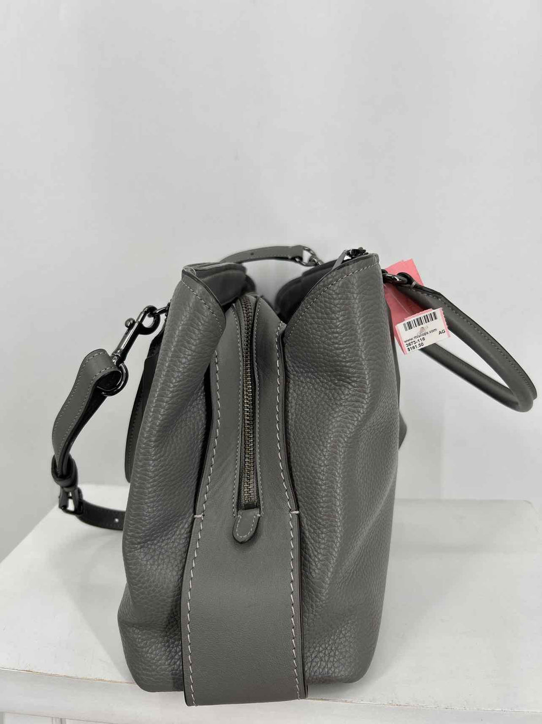 Coach Gray Pebbled Leather Good Hobo