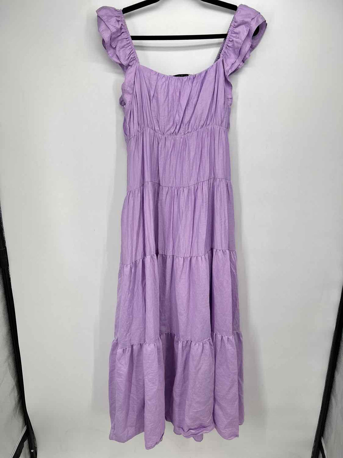 Davi & Dani Size M Purple Short Sleeve Dress