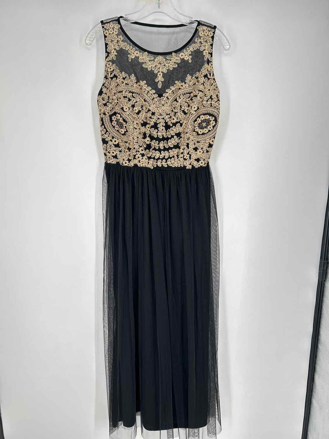 Candalite M Black & Gold Sleeveless Holiday