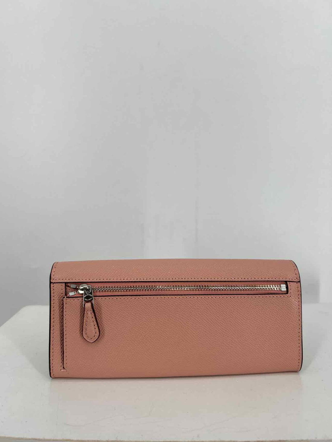 Coach Pink Pebbled Leather Wallet