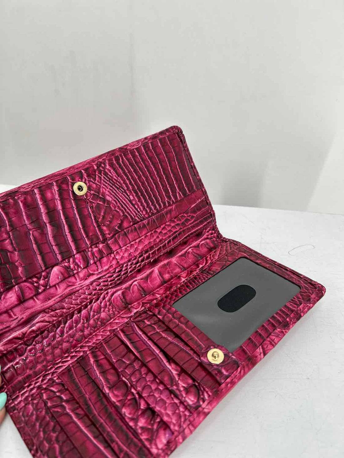 Brahmin Pink Leather Excellent Condition Wallet