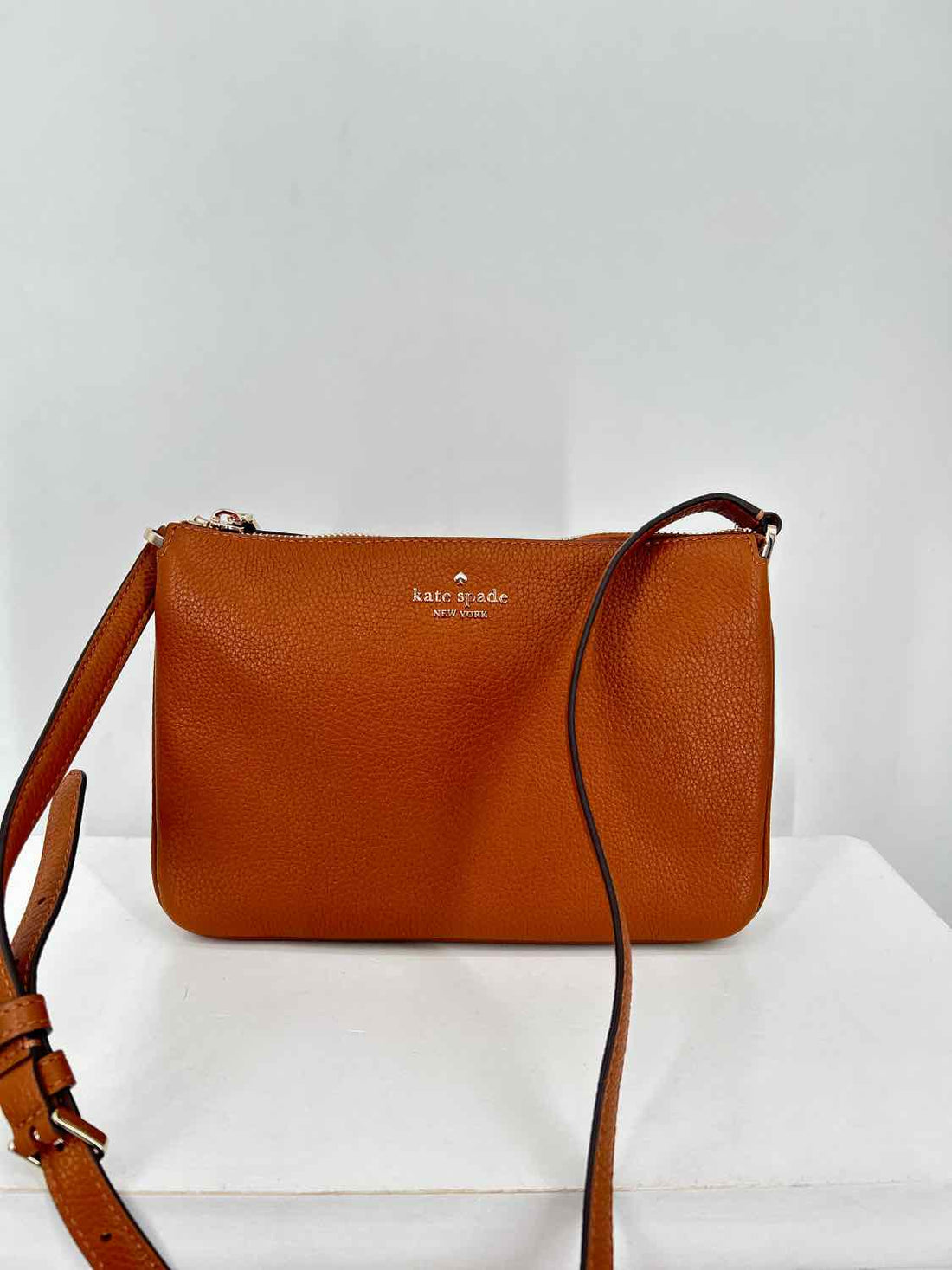 Kate Spade Brown Pebbled Leather Excellent Condition Crossbody