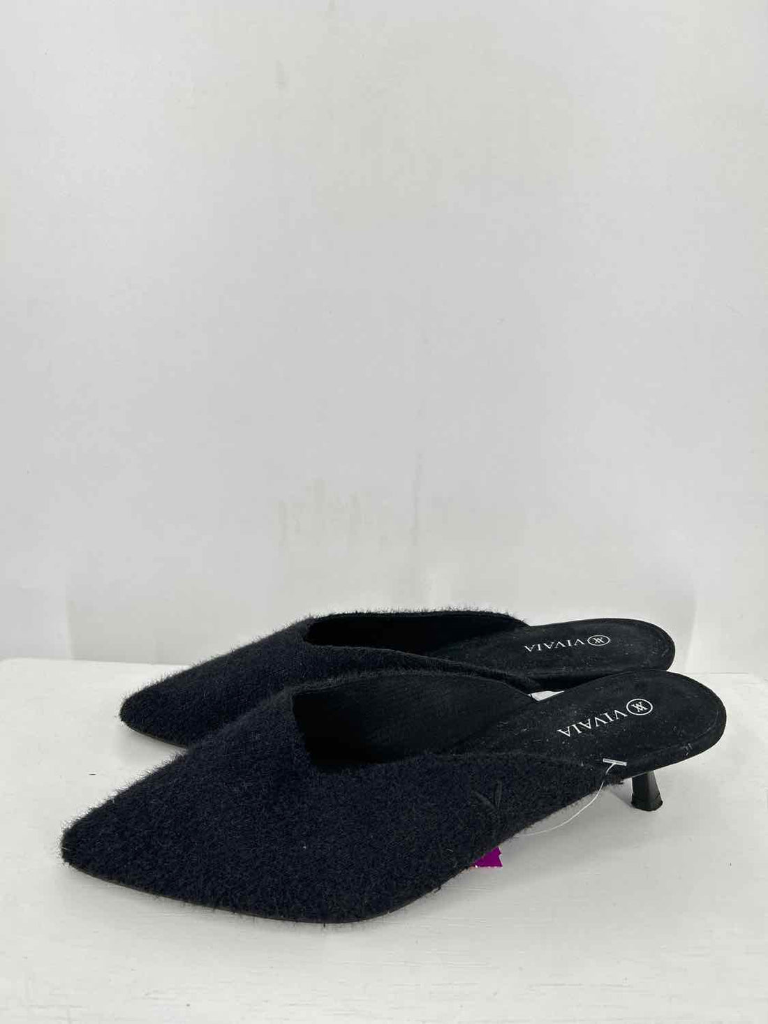 Vivaia Women Size 38 Black Karen Pointy Mules