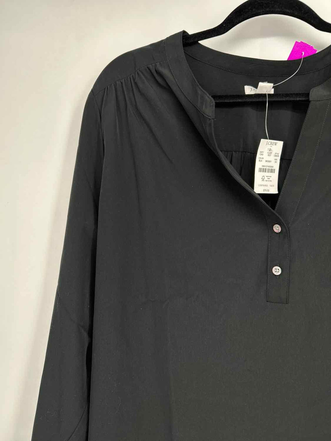J Crew Size 3X Black NWT Top/Blouse