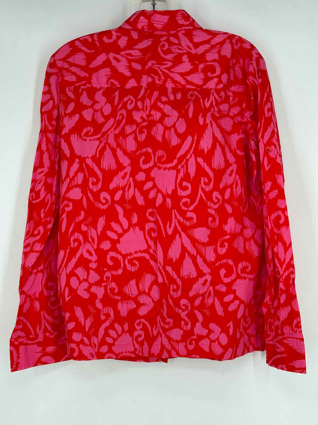 Jones New York Size S Red & Pink Long Sleeve