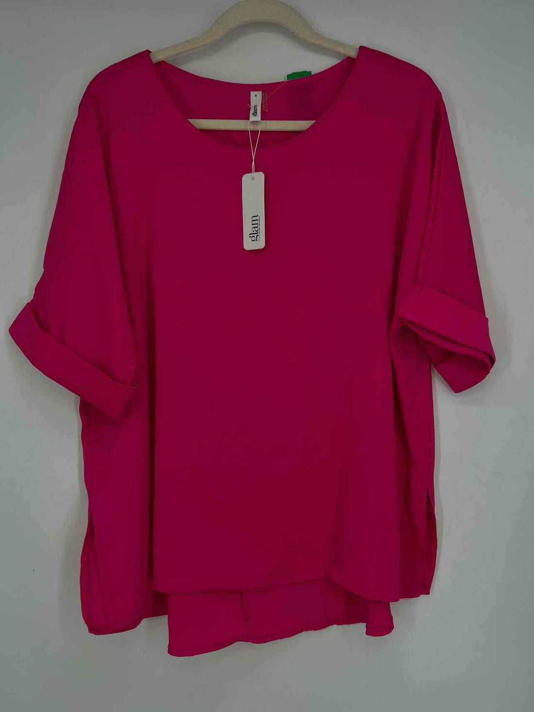 Glam Size S Hot Pink NWT Short Sleeve