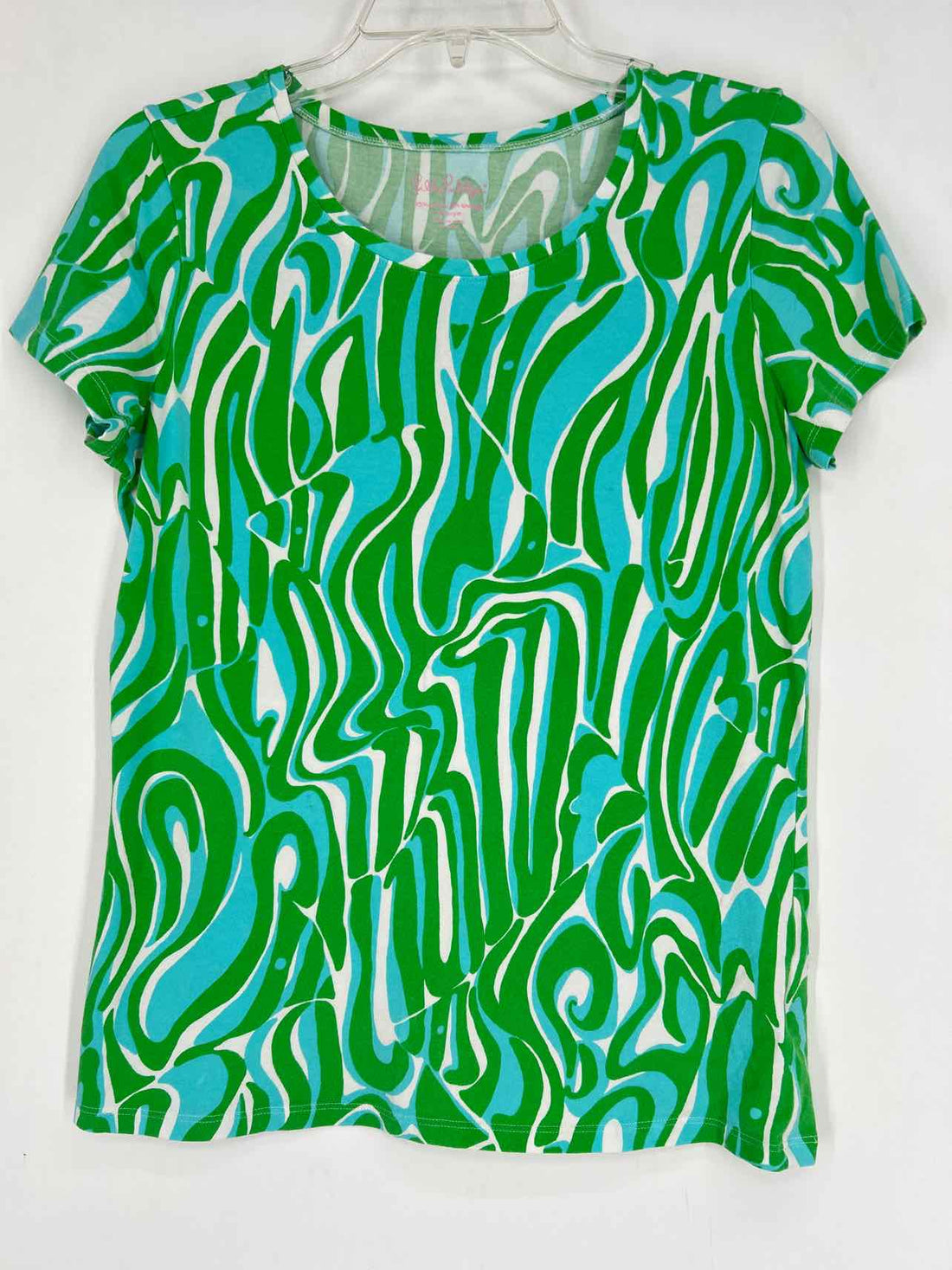 Lilly Pulitzer M Green Blue & White Lilly Pulitzer Top