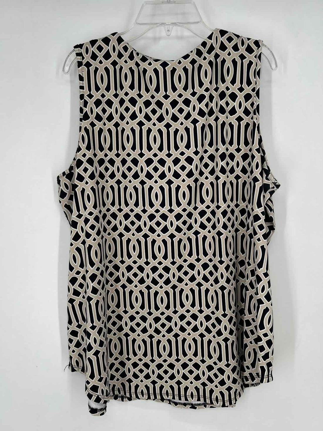 Lulu B Size XL Black & Beige Tank Top