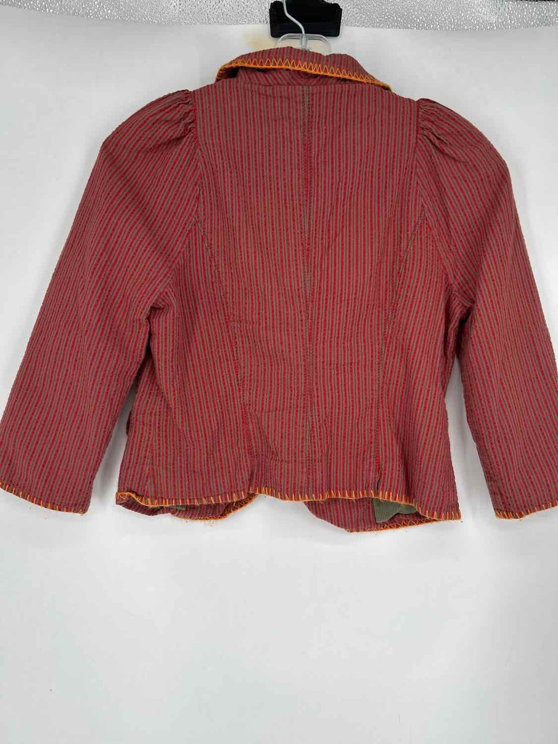 Free People Size 4 Red Striped Vintage Blazer