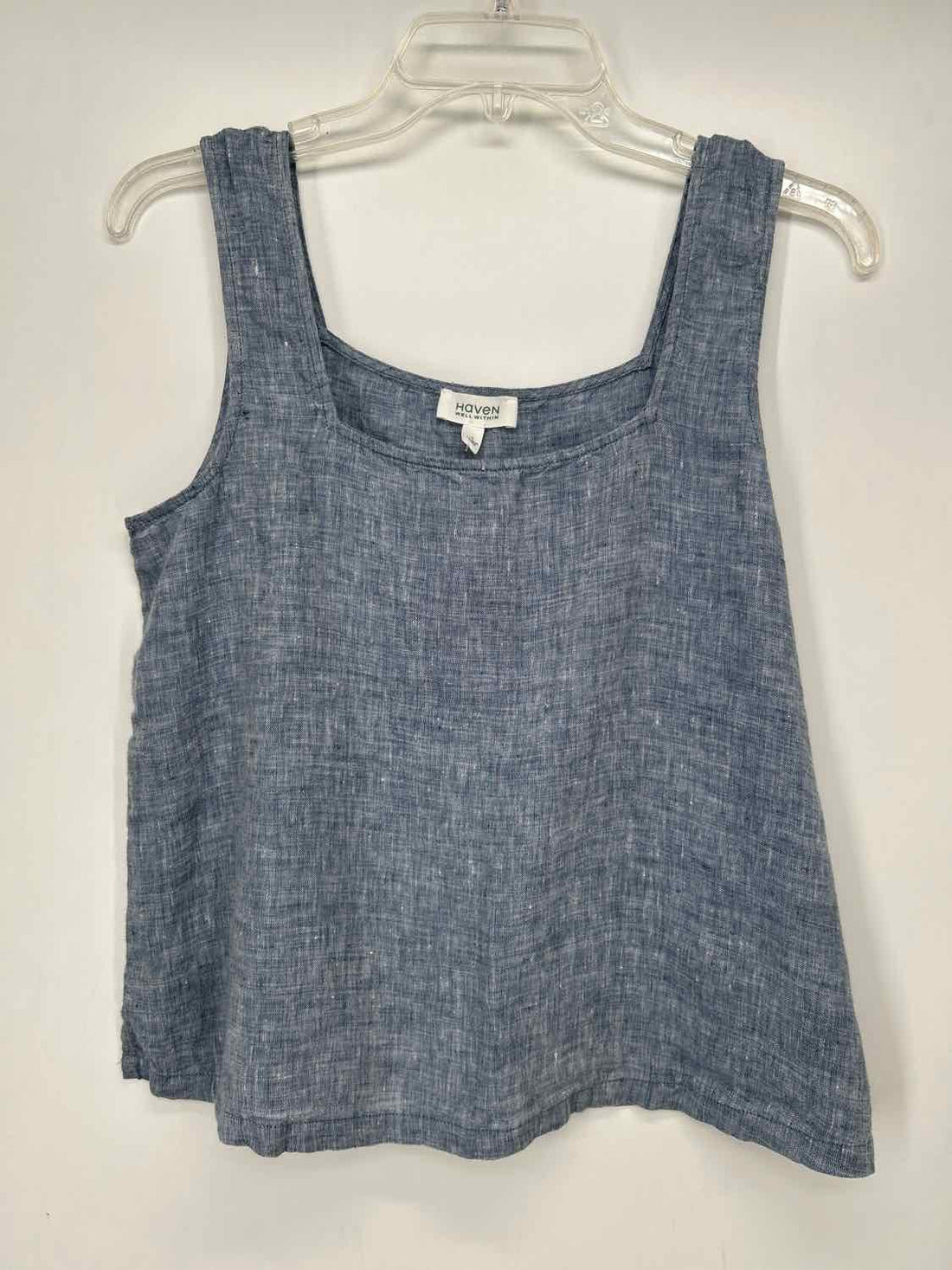 Haven Well Within Size S Blue Linen 100% Sleeveless