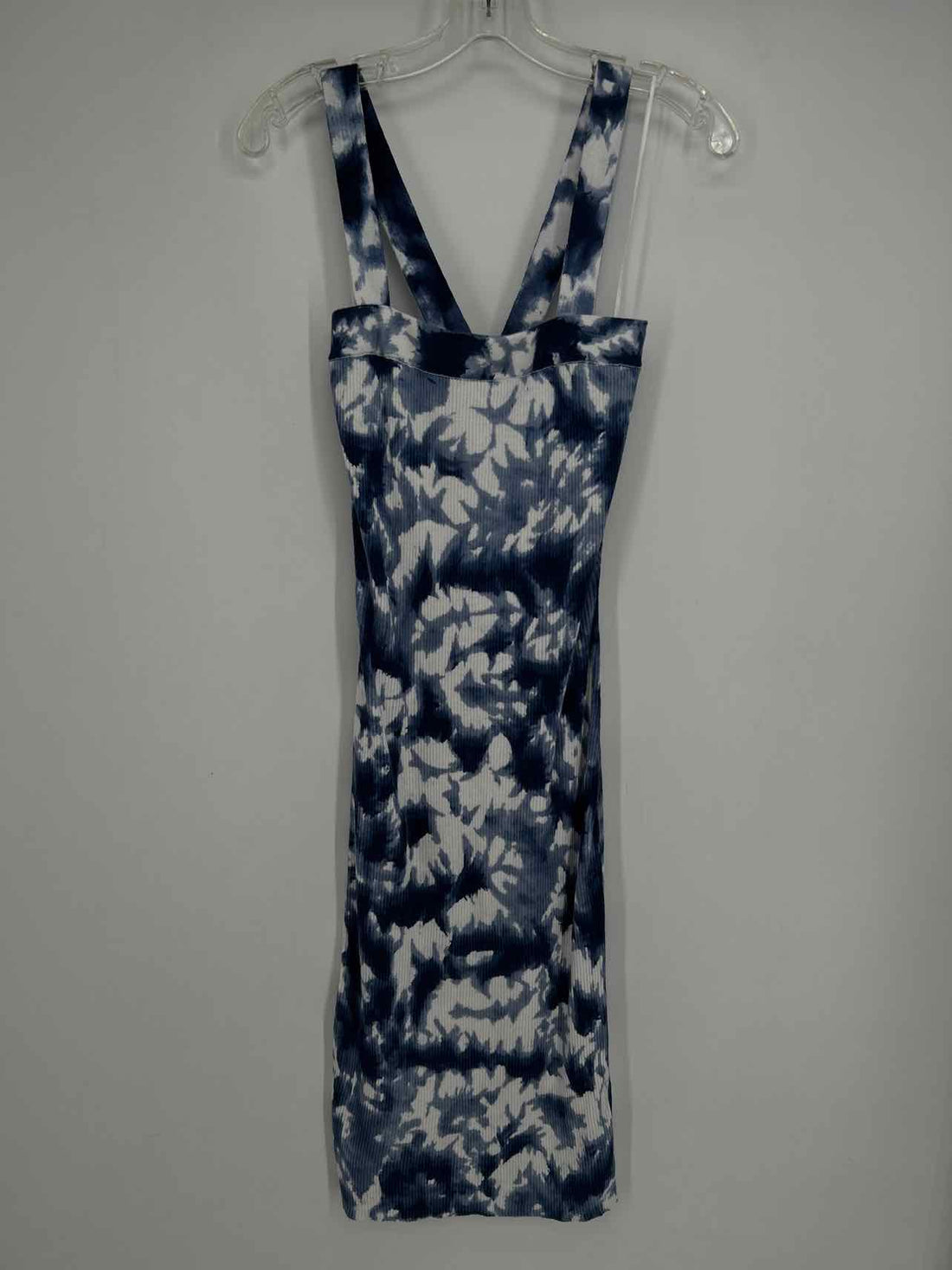 Michael Kors Size M Navy & White Tie Dye Dress