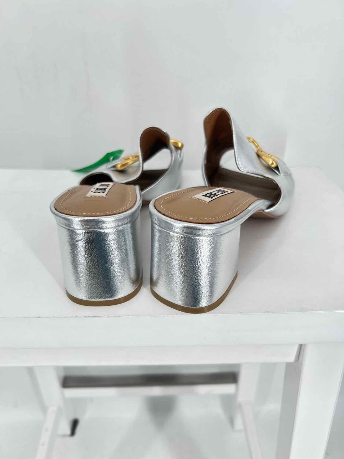 Bibi Lou Women Size 40 (9-9.5) Silver Heels