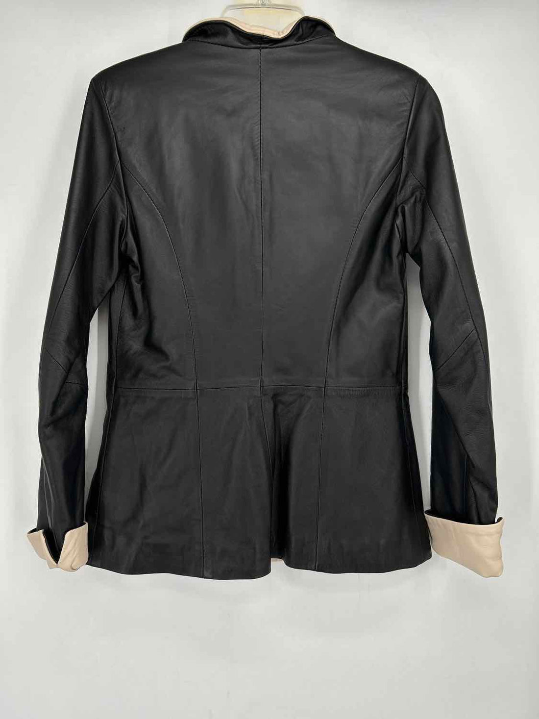 David Firenze Size 42(S) Black Leather Jacket