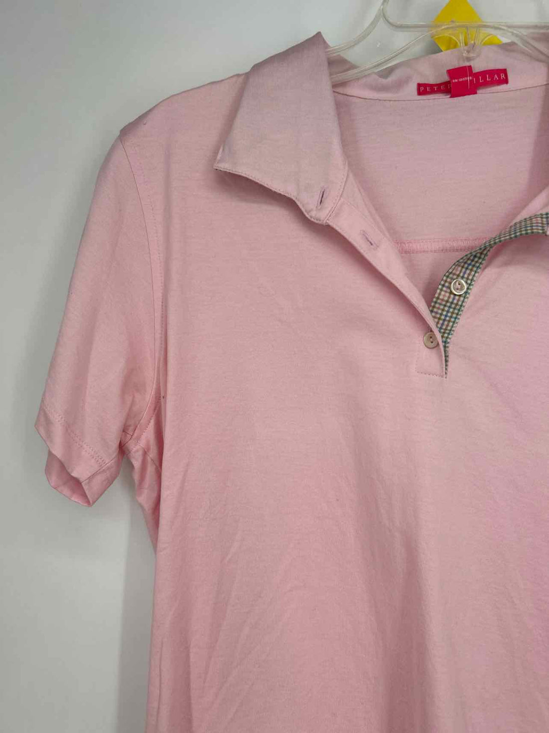 Peter Millar Size L Pink Cotton Short Sleeve Active Tops
