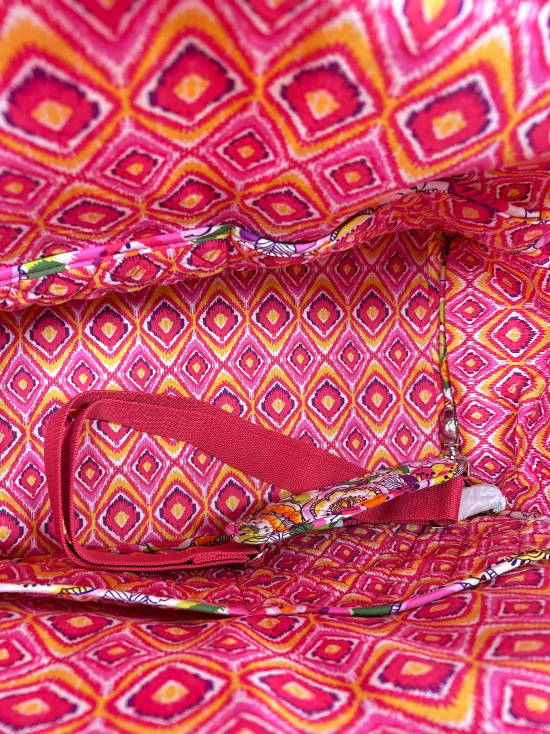 Vera Bradley Frame Travel Bag Clementine Pink Floral NWT Duffel