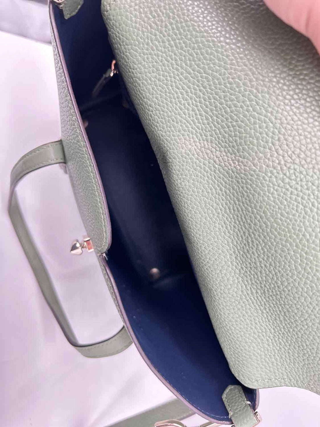 Kate Spade Green Leather Pre Owned Satchel