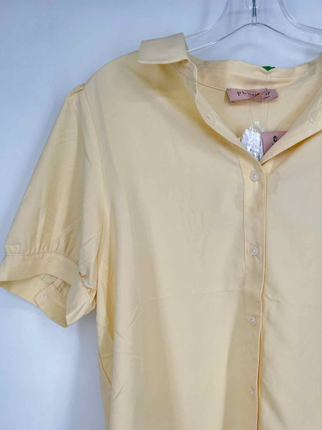 Philosophy Size L Yellow NWT Short Sleeve