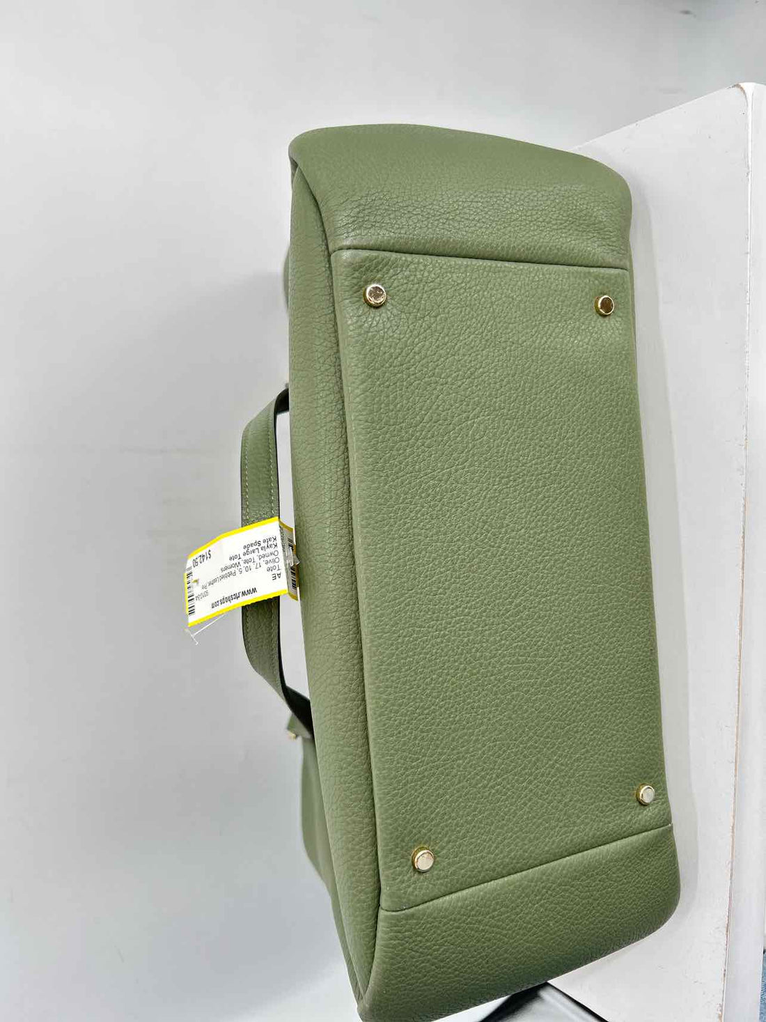Kate Spade Olive Pebbled Leather Pre Owned Tote
