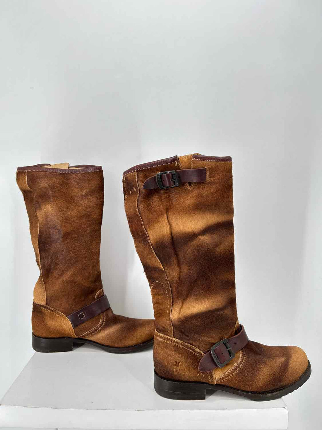 Frye Women Size 8 Brown Calf Hair Knee-High Boot