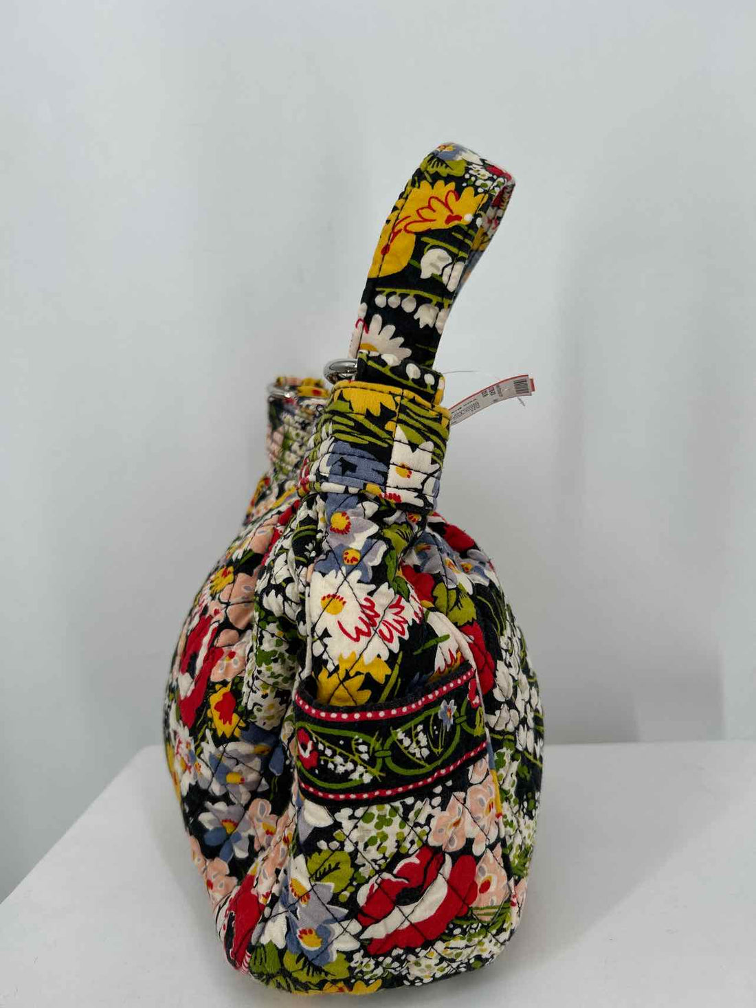 Vera Bradley Black Floral Quilted Pre Owned Shoulder