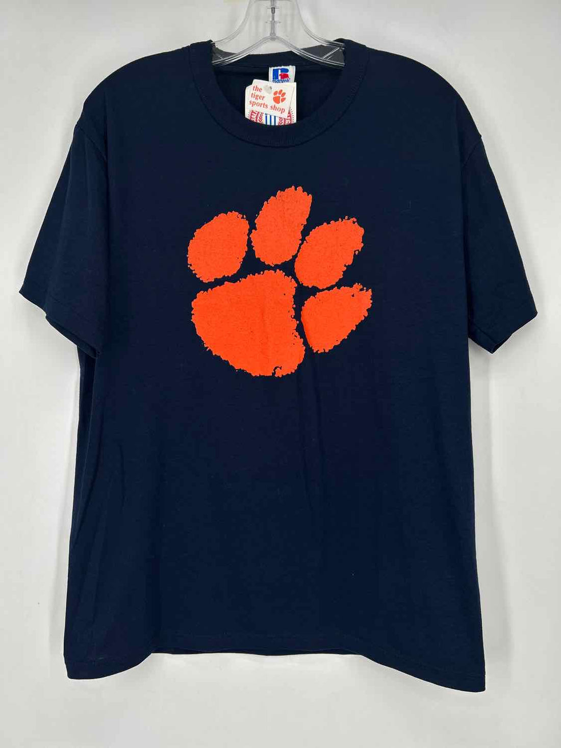 Russel Athletic Size M Navy & Orange Floral Active Tops