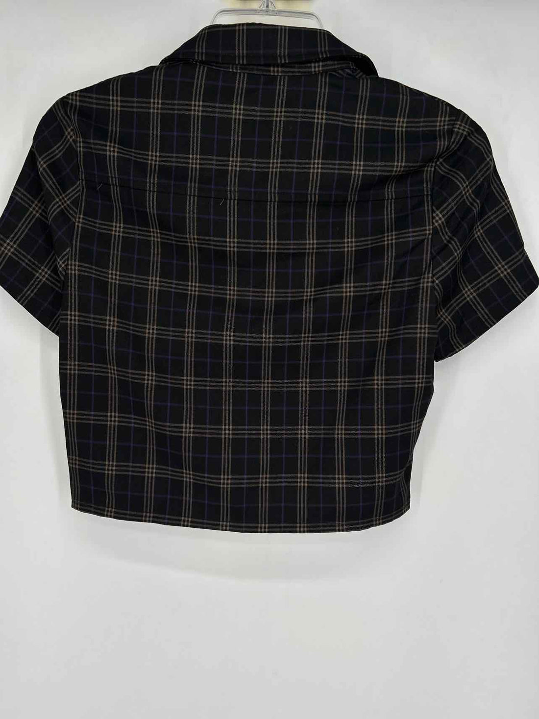 Disturbia Size 2 Black Plaid NWT Short Sleeve