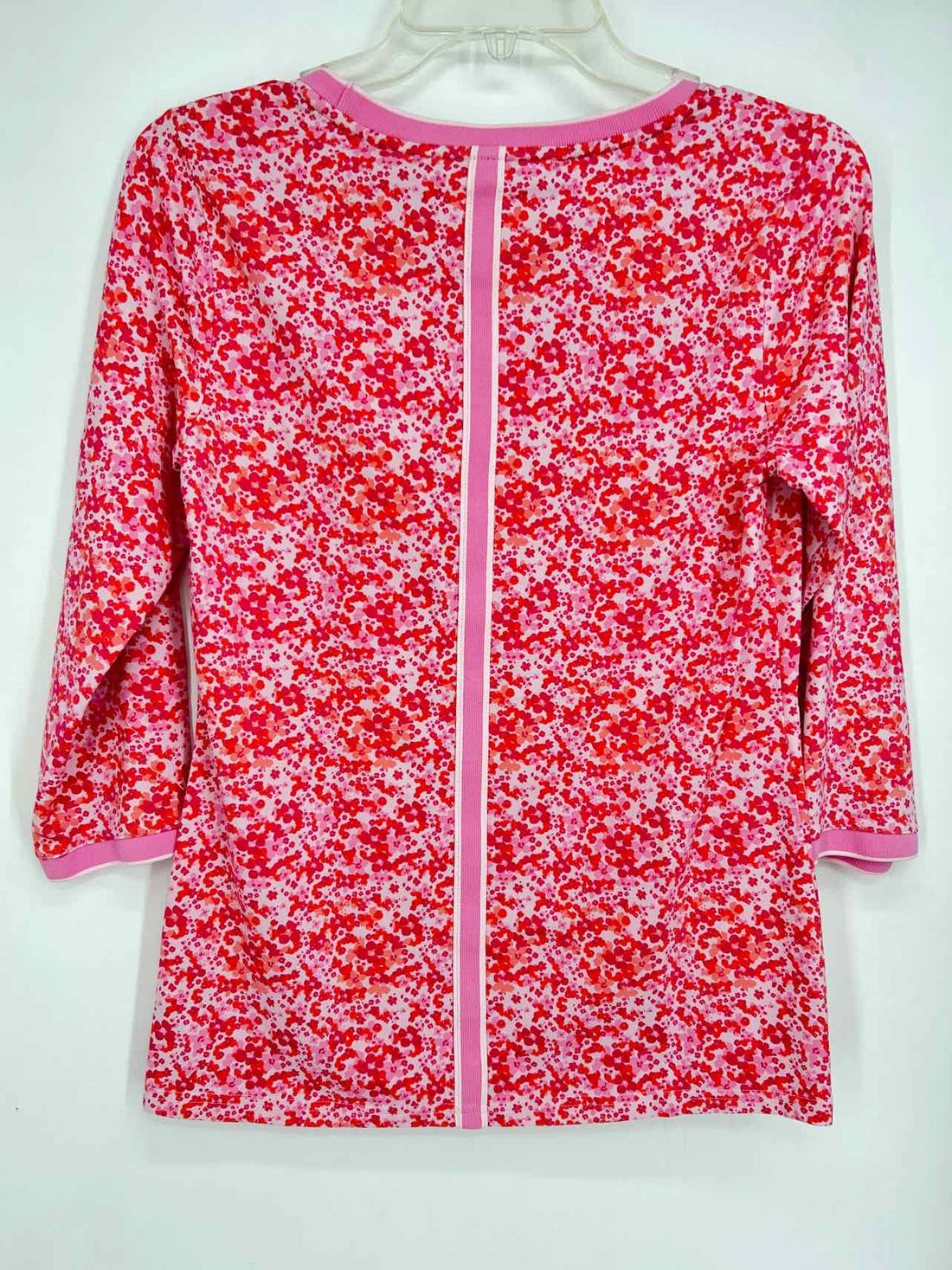Isaac Mizrahi Size XXS Pink Print Long Sleeve