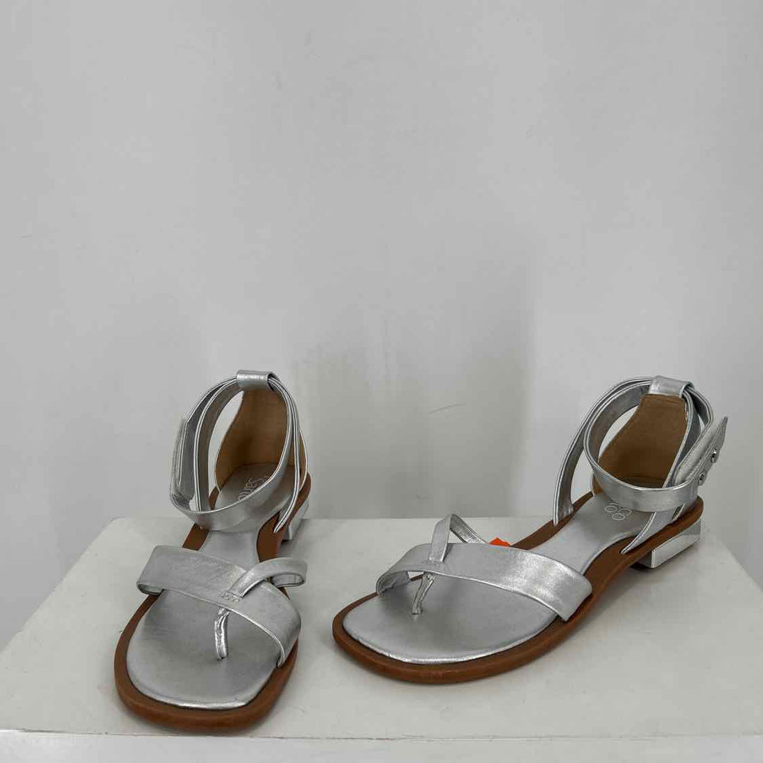 Franco Sarto Women Size 9 Silver Sandals
