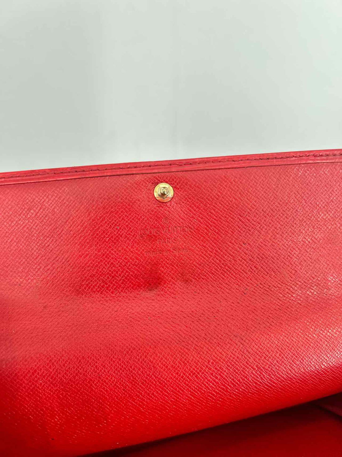 Louis Vuitton Red Epi Epi Leather As Is Wallet