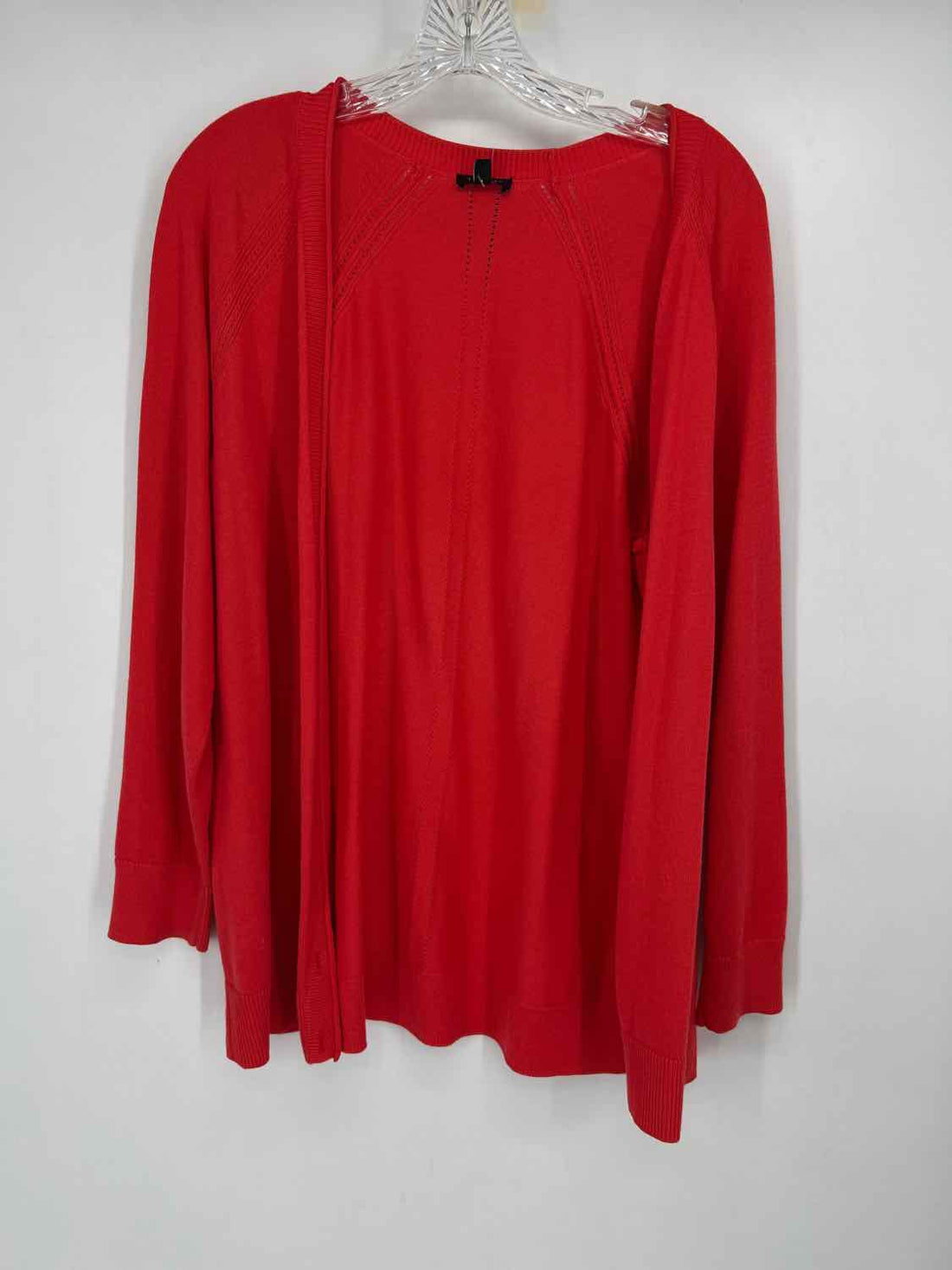 Talbots Size LP Bright Red Cardigan