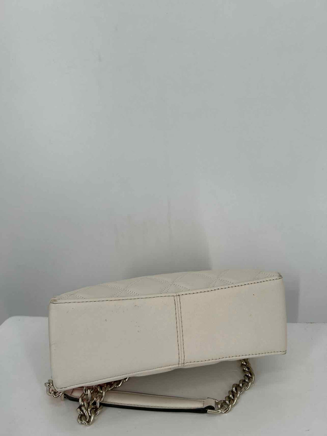 Kate Spade Off White Quilted Leather Pre Owned Shoulder