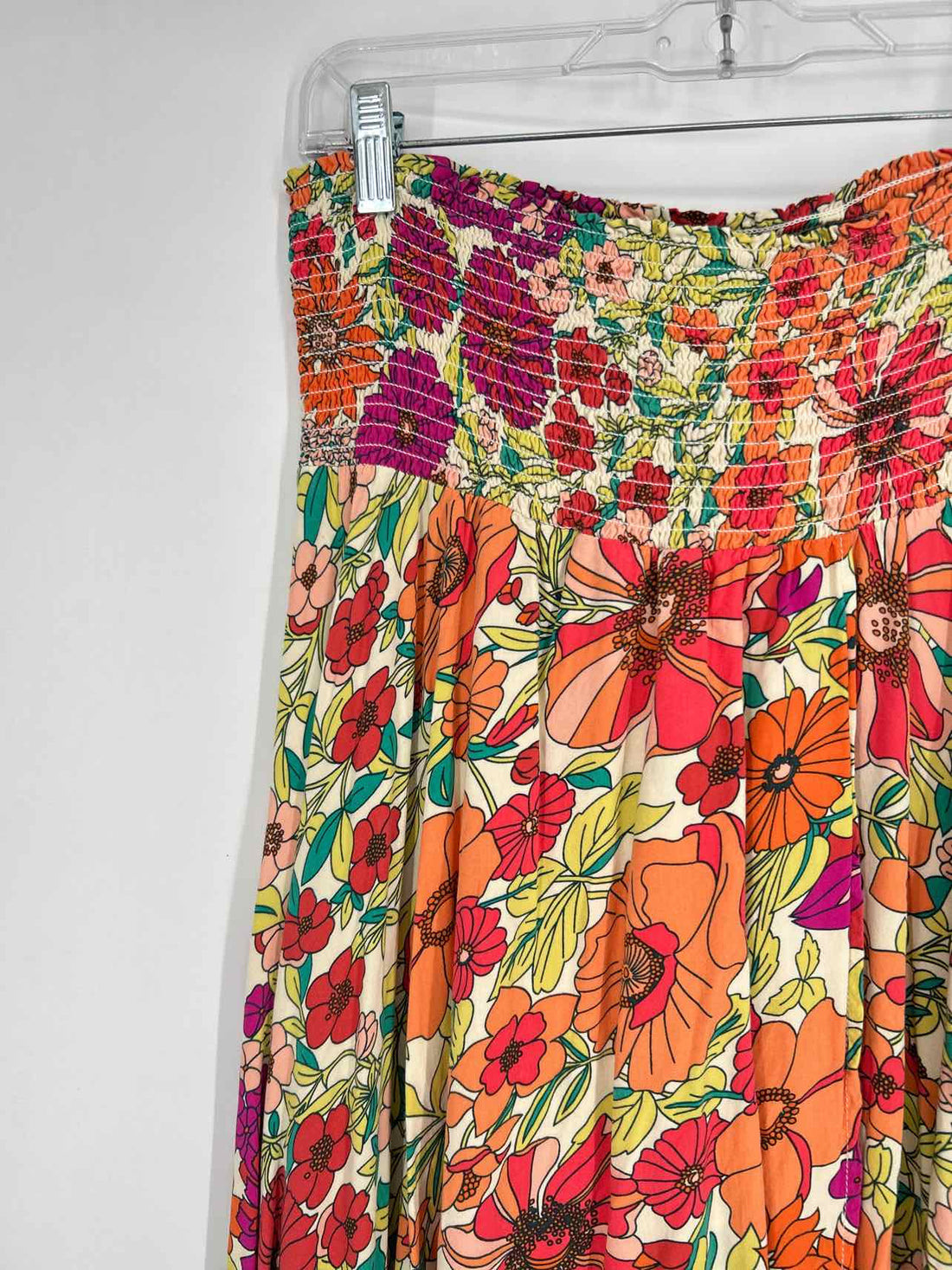 Natural Life Size XL Orange & Purple Floral Skirts